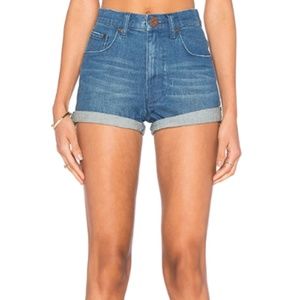 One Teaspoon Harlets Short in Bleu Sabbath sz 25